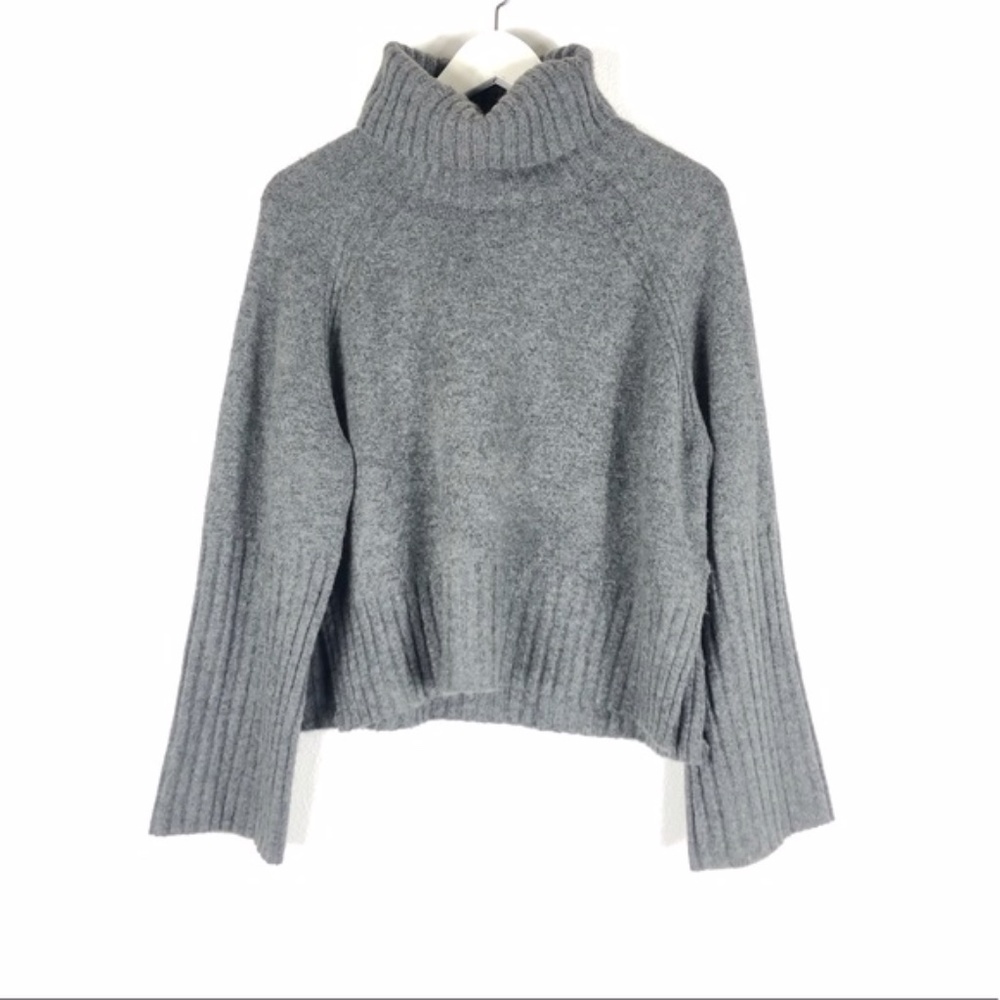 TOPSHOP Gray Roll Neck Sweater 4-6 NWT S